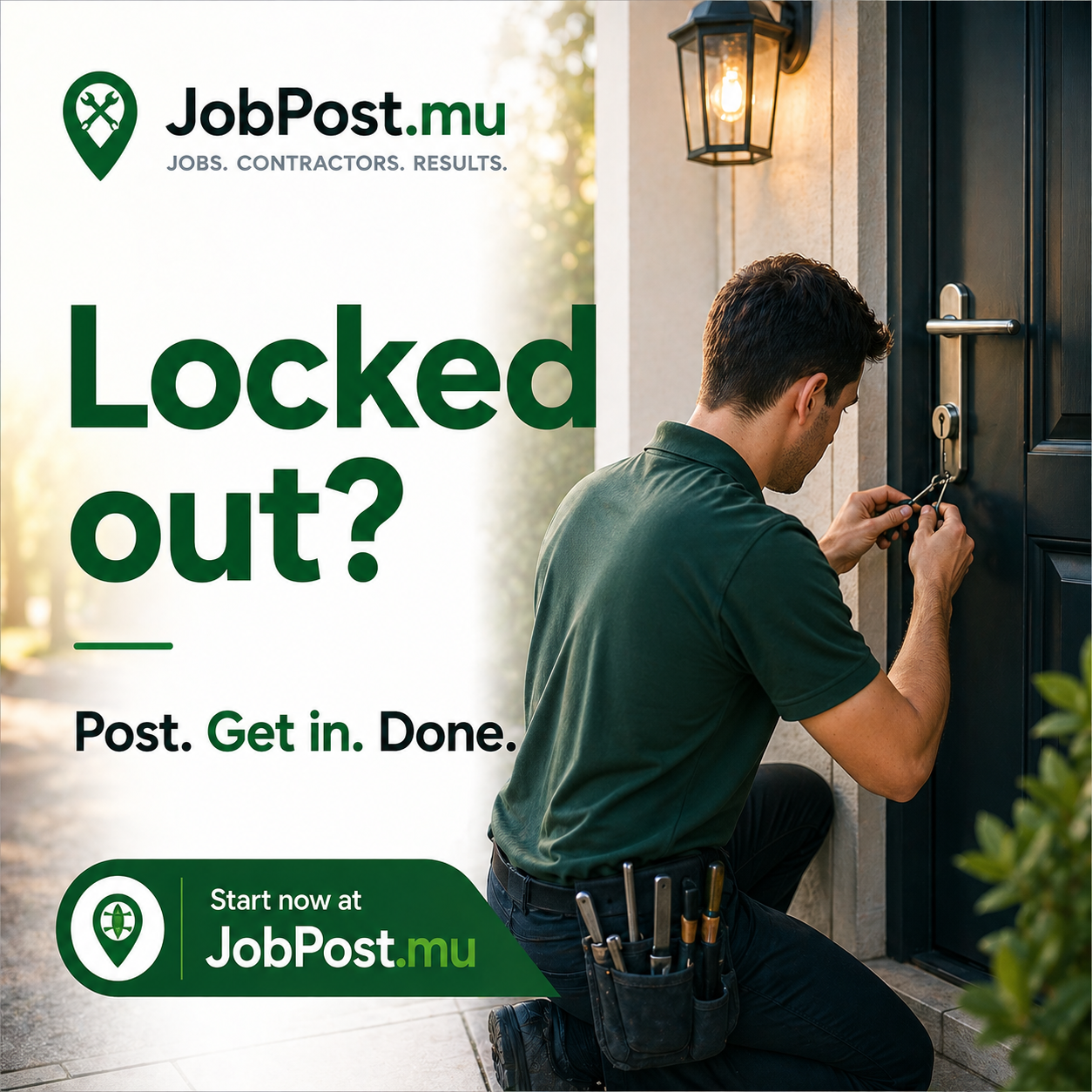 Locked out? We've got you.