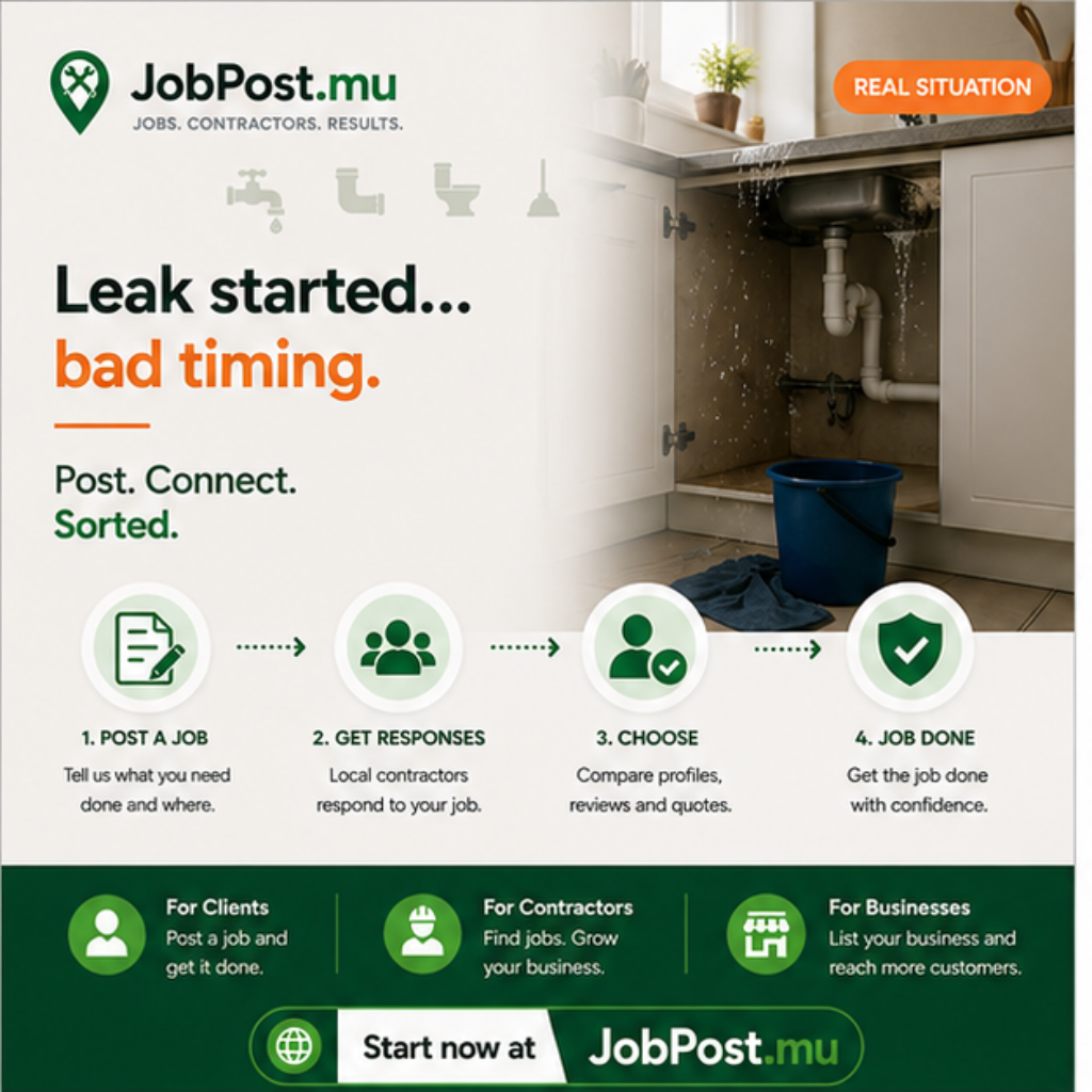 Leak started... bad timing.